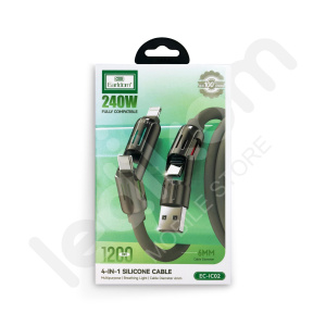 4-IN-1 Силиконски Кабел EC-IC02