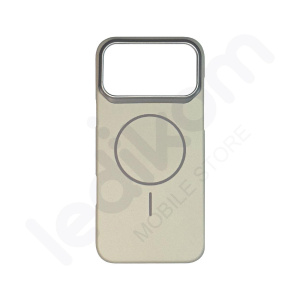 Маска Solid MagSafe NEWCASE Сиво-Бела за iPhone