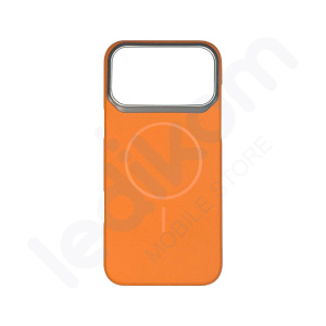 Маска Solid MagSafe NEWCASE Портокалова за iPhone