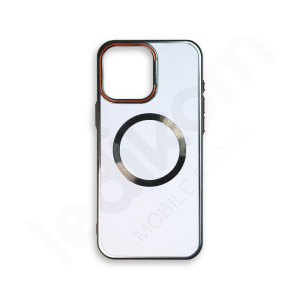 Маска со заштитно стакло за камера BUVU Сребрена за iPhone