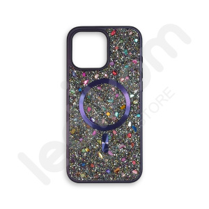 Маска Swarovski MagSafe Темно Виолетова за iPhone