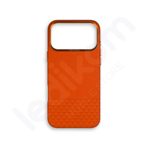 Маска Henks Pro Leather Портокалова за iPhone
