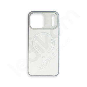 Маска NewCase MagSafe Transparent Бела за iPhone