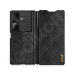 Маска Nillkin Qin Pro Leather Црна за Samsung