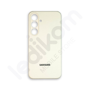 Маска Silicone Case Бела за Samsung