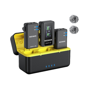 Безжичен микрофон систем со преносно куќиште за полнење CM28 Pro