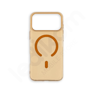 Маска Unique Clear MagSafe Портокалова за iPhone