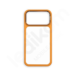Маска MagSafe Transparent KTS Design Портокалова за iPhone